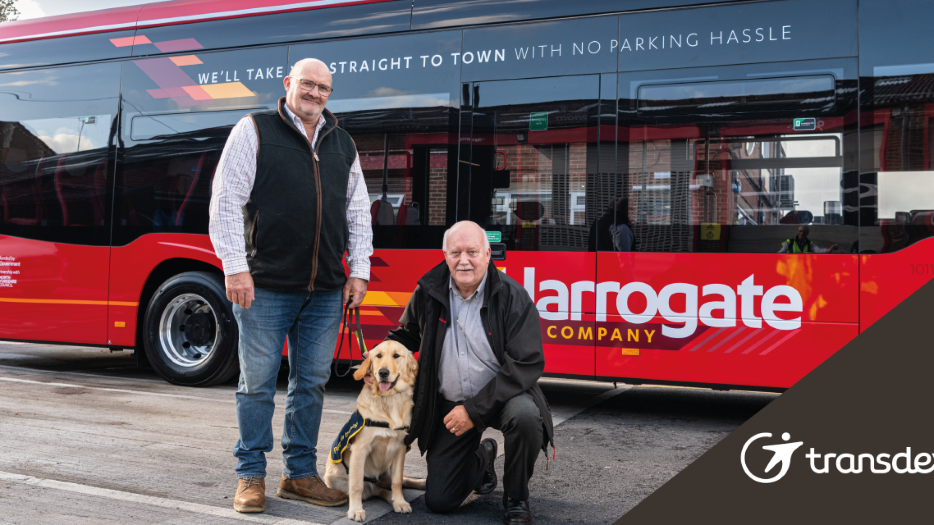 Trained dogs and guides on the Harrogate network