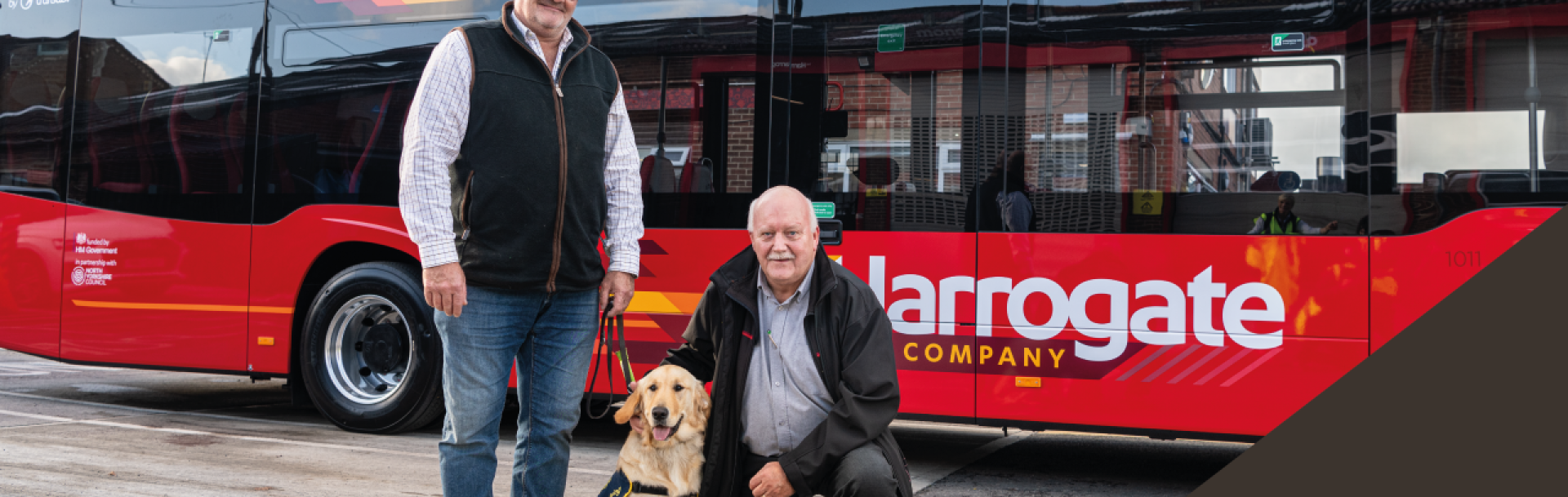 Trained dogs and guides on the Harrogate network