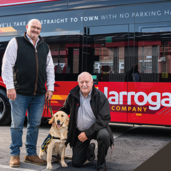 Trained dogs and guides on the Harrogate network