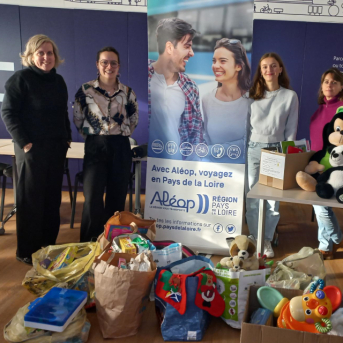 Jouets récoltés pour la collecte de Noël avec Aléop