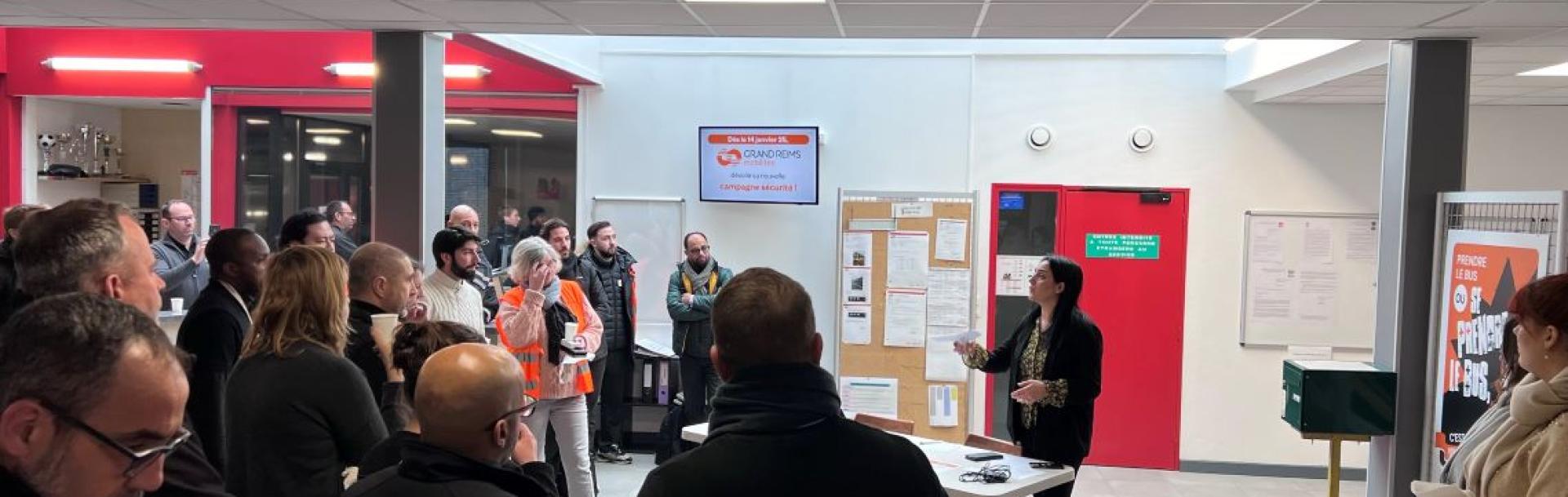 équipes de Transdev Grand Reims sécurité