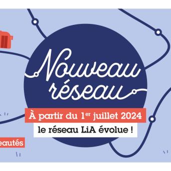 Affiche pour le nouveau réseau LiA au Havre