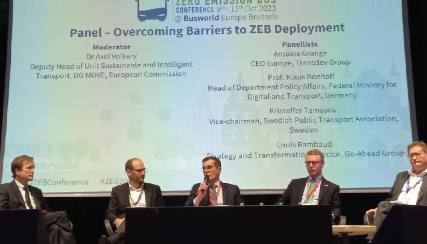 Antoine Grange at the 2023 European ZEB Conference