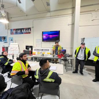 Apprentices at Transdev Maintenance Apprenticeship Program