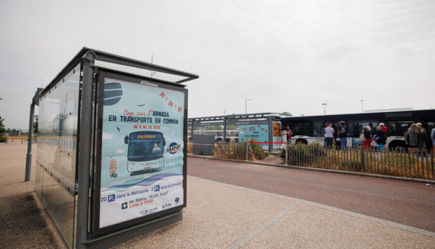 Armada Rouen arrêt de bus
