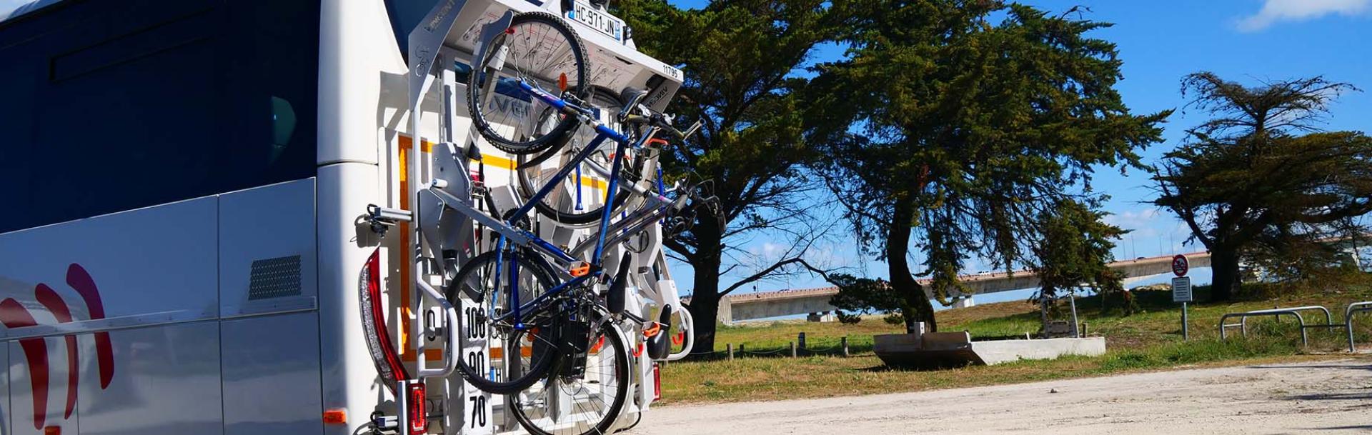 Installation de racks à vélo à l’arrière des cars entre La Rochelle et l’île de Ré