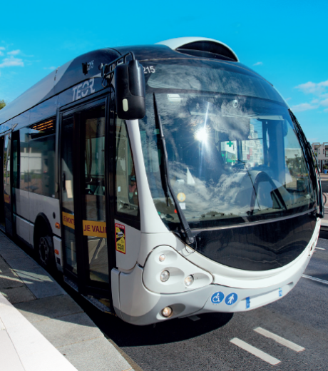 Bus équipé d'un capteur Leko