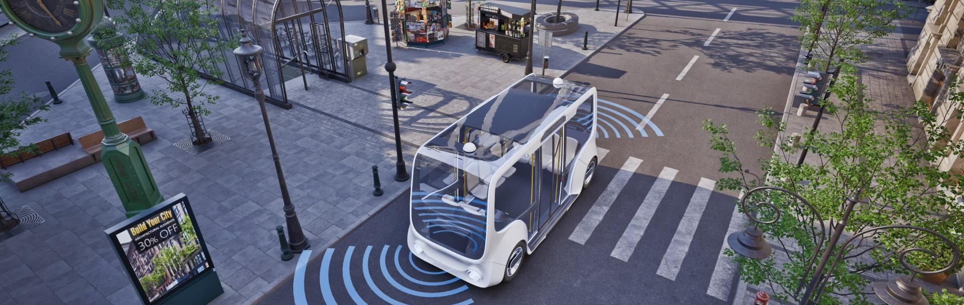 bus moderne dans Paris