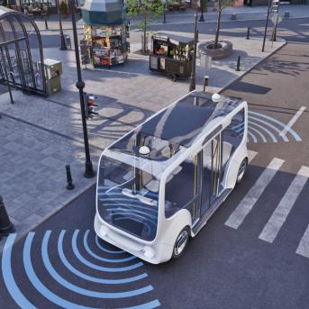 bus moderne dans Paris