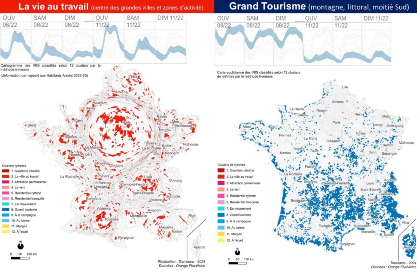 Carte de la vie au travail