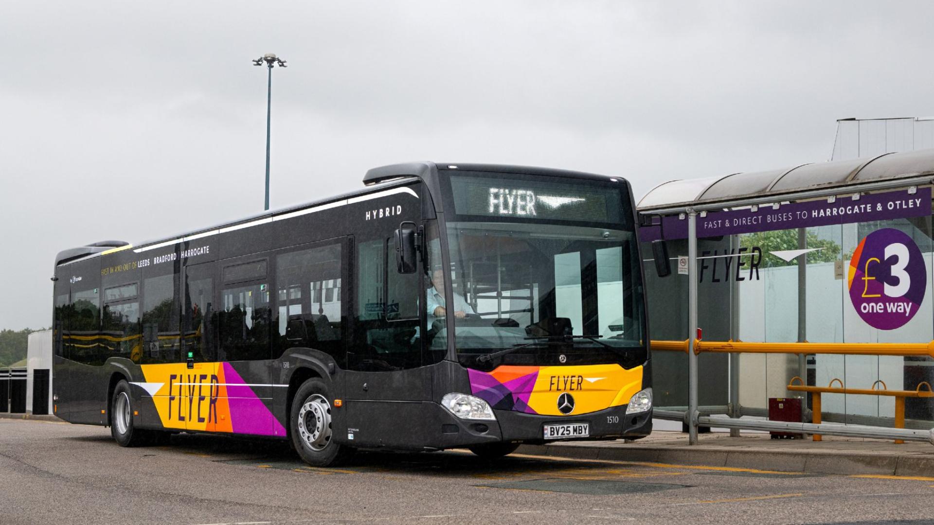 Flyer New Hybrid Bus At LBA