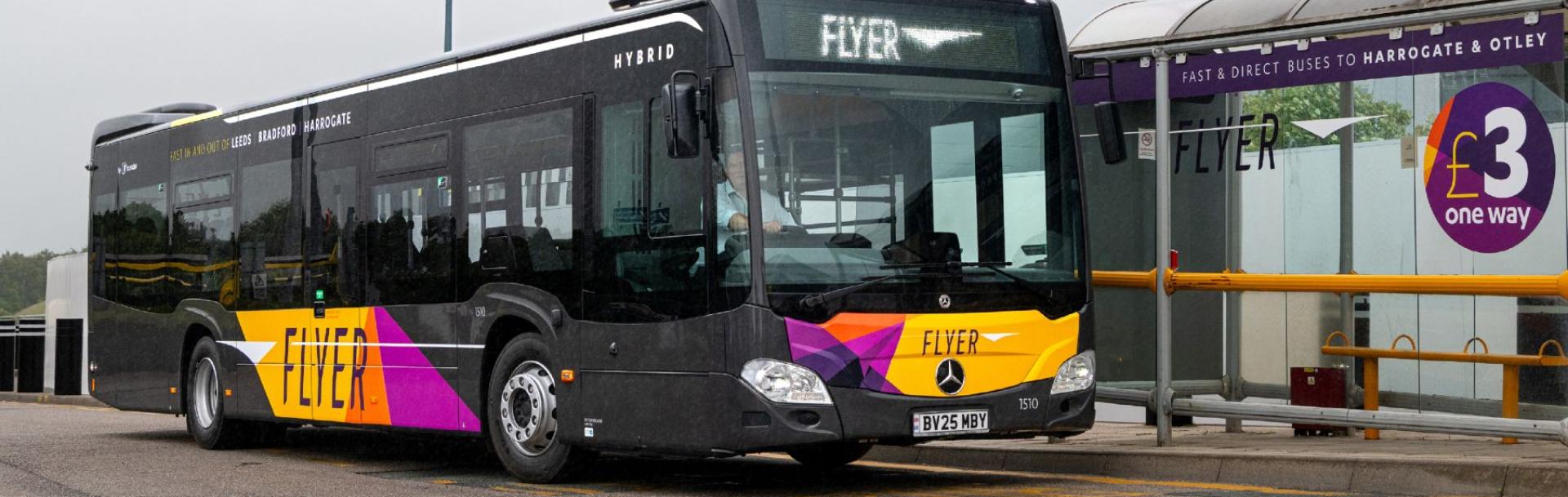 Flyer New Hybrid Bus At LBA