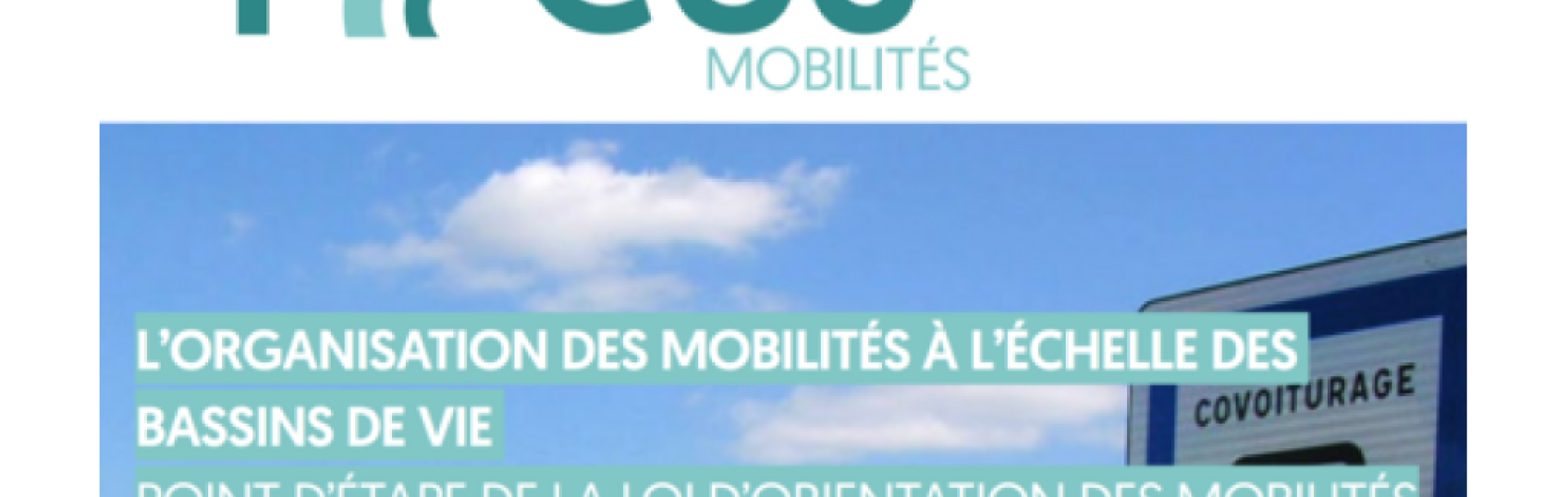 Parution focus sur l’organisation des mobilités à l’échelle des bassins de vie