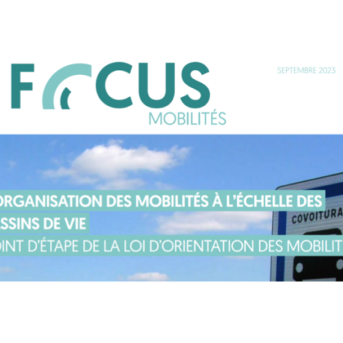 Parution focus sur l’organisation des mobilités à l’échelle des bassins de vie
