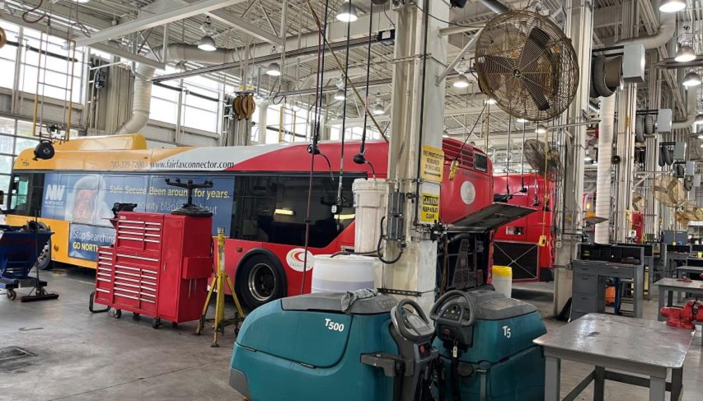 Garage at Transdev Maintenance Apprenticeship Program