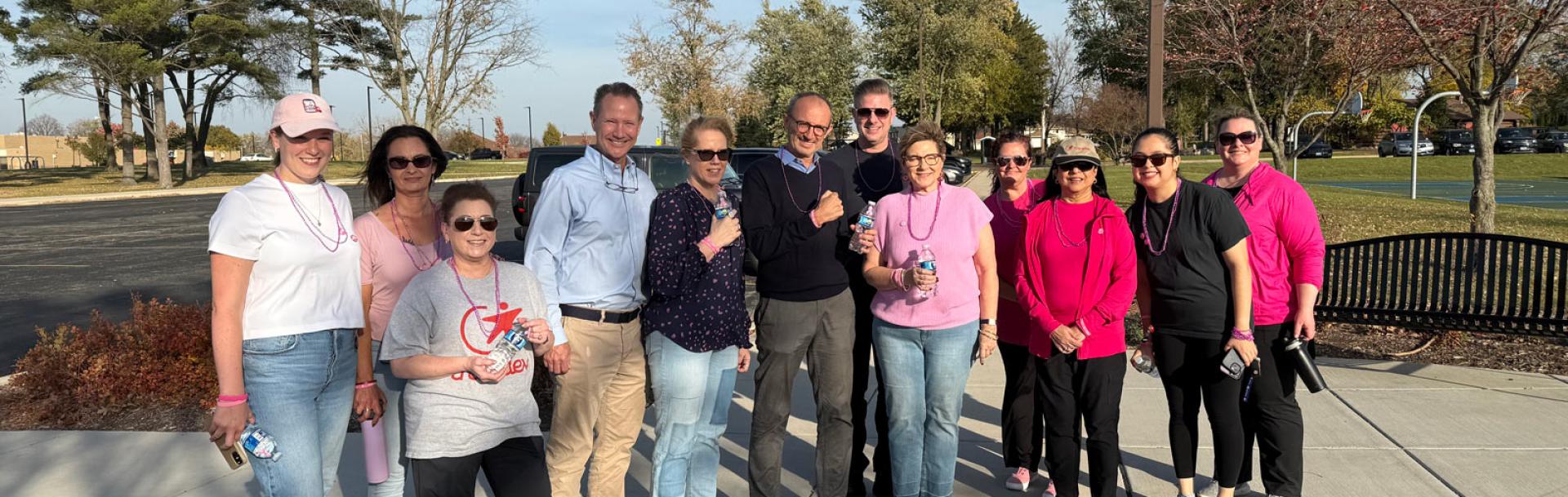 Group of Transdev Lombard employees participated in a Susan G. Komen Walk Where You Are 2024 event