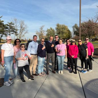Group of Transdev Lombard employees participated in a Susan G. Komen Walk Where You Are 2024 event