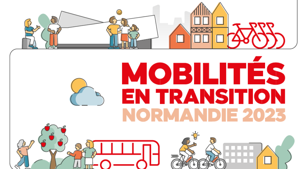 Affiche mobilités en transition Normandie 2023