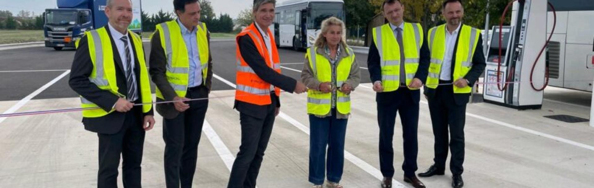 Inauguration de la station V-GAS BioGNV