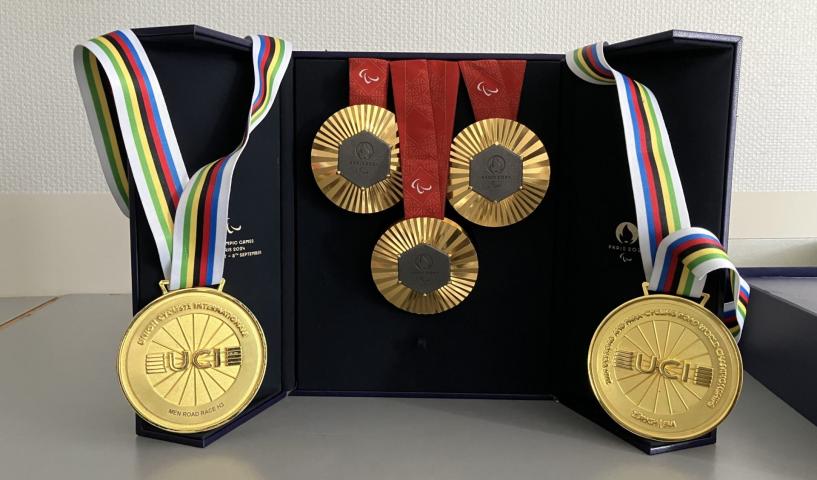 Médailles pour la journée concentration avec Mathieu Bosredon