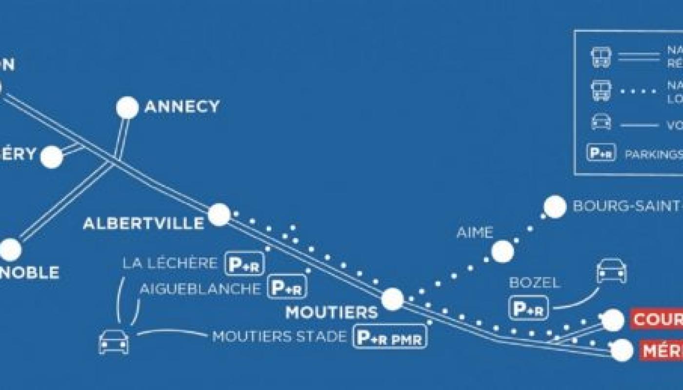 Plan de transport Altibus pour le championnat de ski
