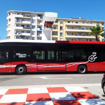 Bus L'électro-mobilité par pantographes