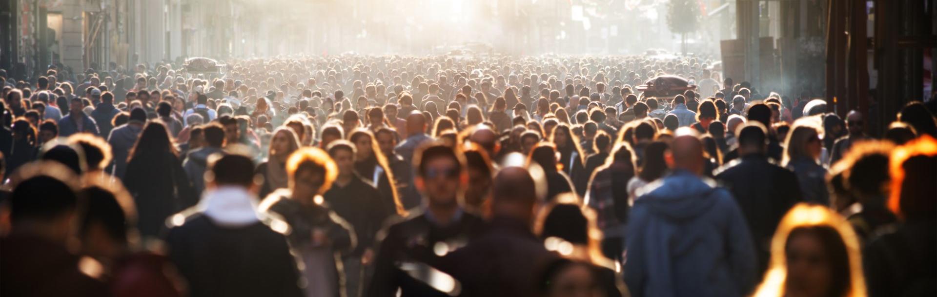 people walking in the street