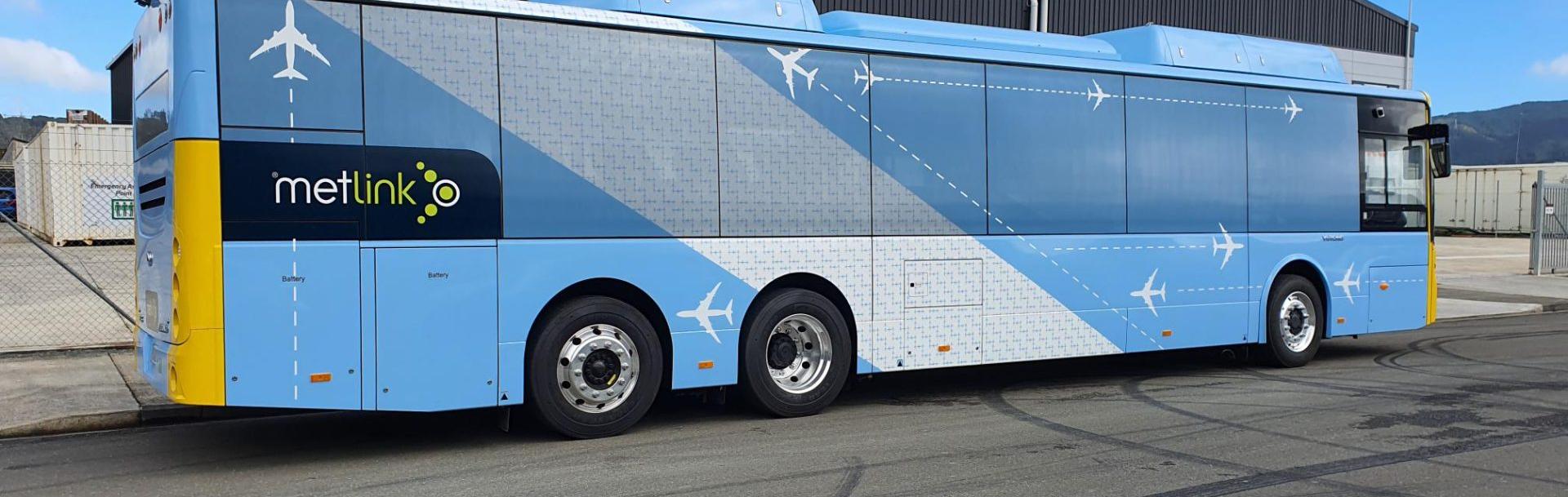 Metlink Airport Express bus in Wellington