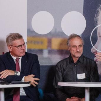 Michel Poletti avec Edouard Héanut, Anne-Marie Idrac et David Valence