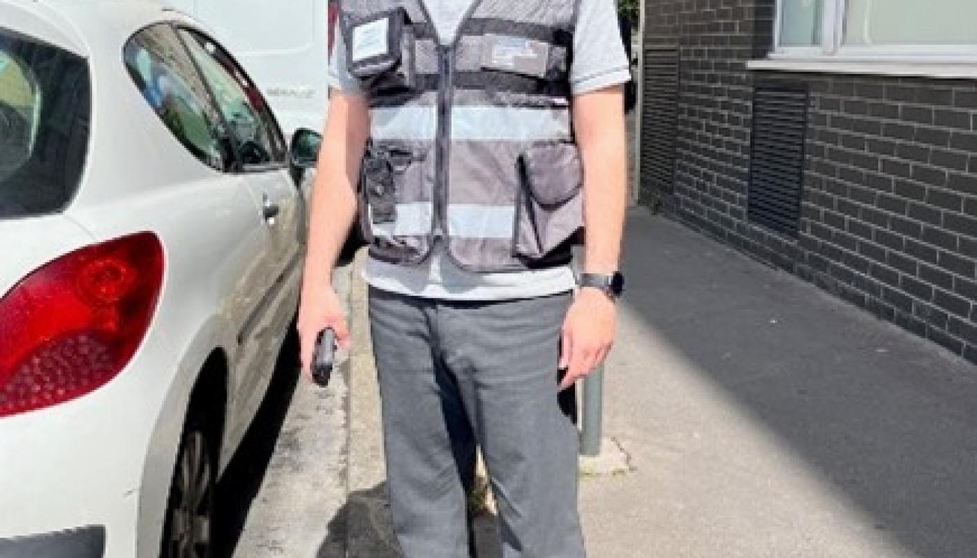 Contrôleur Moovia sur le terrain