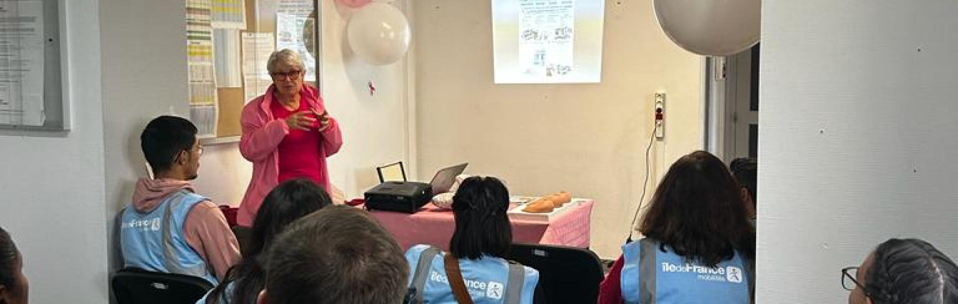 Octobre Rose : sensibilisation au cancer du sein dans les dépôts de Meaux et Lizy-sur-Ourcq