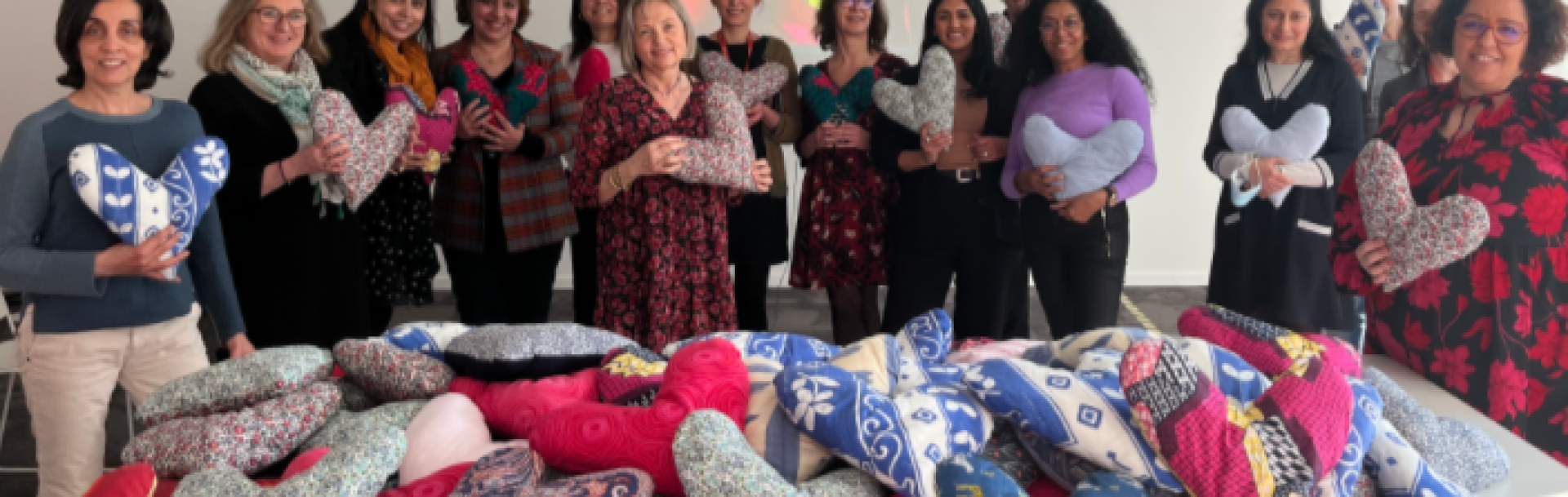 Coussins cœurs pour Curie