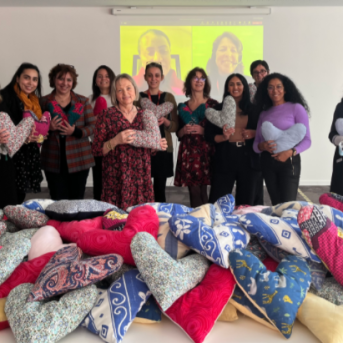 Coussins cœurs pour Curie