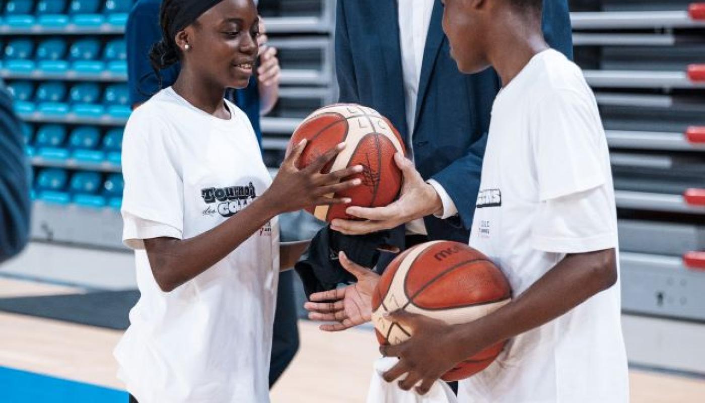 Participants à la deuxième édition du Tournoi des Collégiens LDLC ASVEL Féminin x Transdev 2