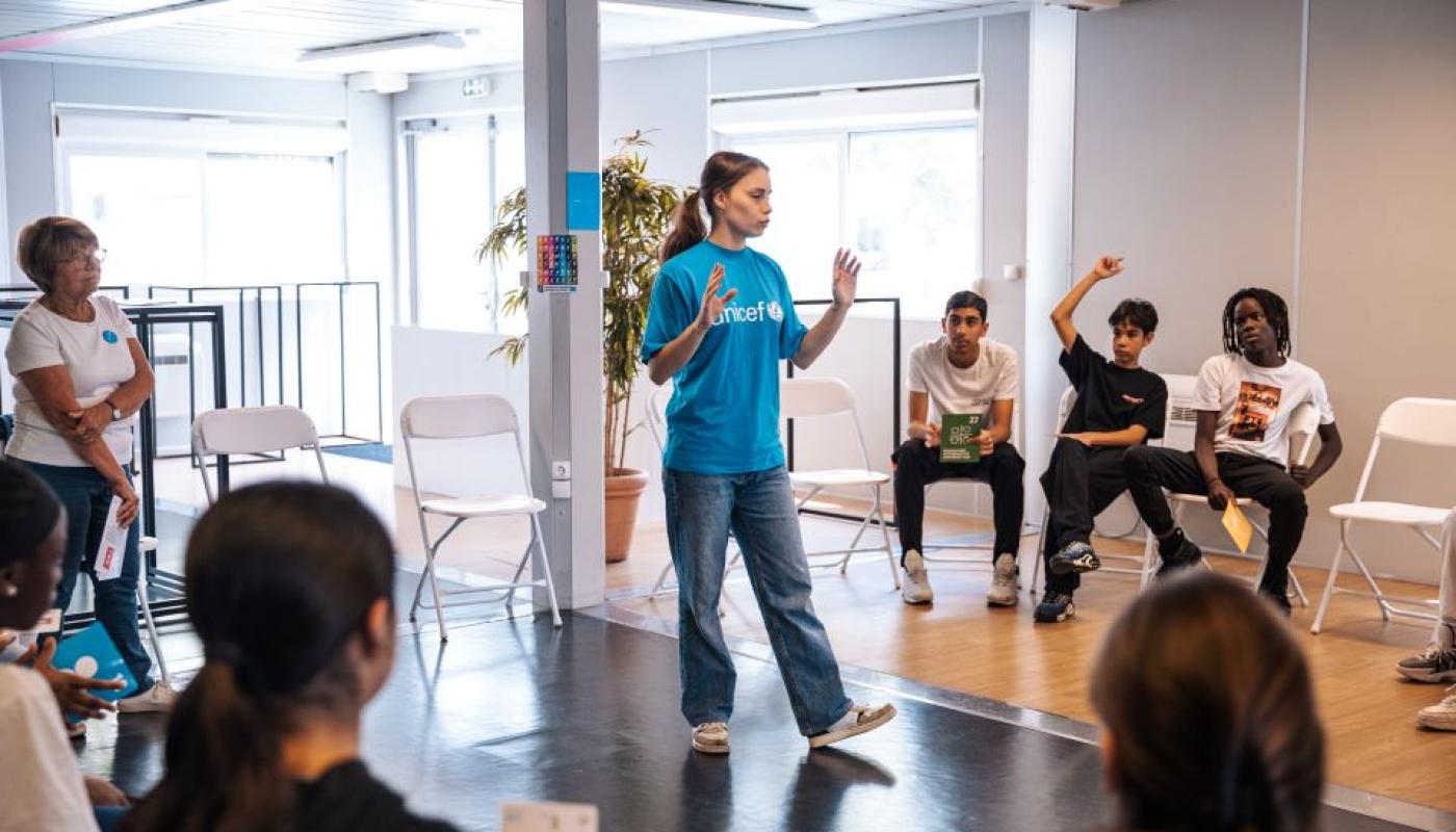 Participants à la deuxième édition du Tournoi des Collégiens LDLC ASVEL Féminin x Transdev UNICEF