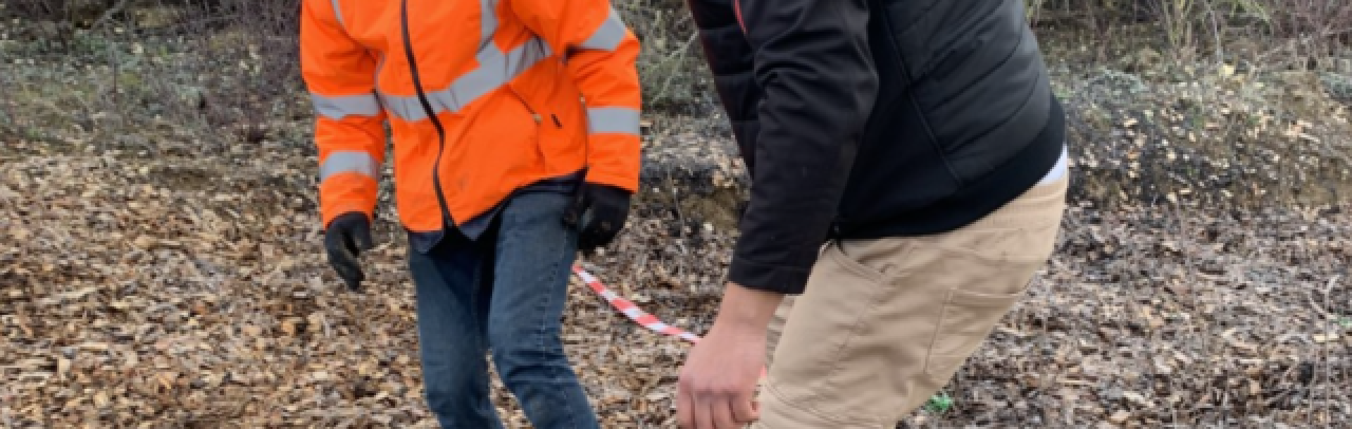2 hommes plantent des arbres