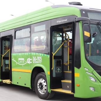 Recharge e-bus vert Transmilenio Bogota
