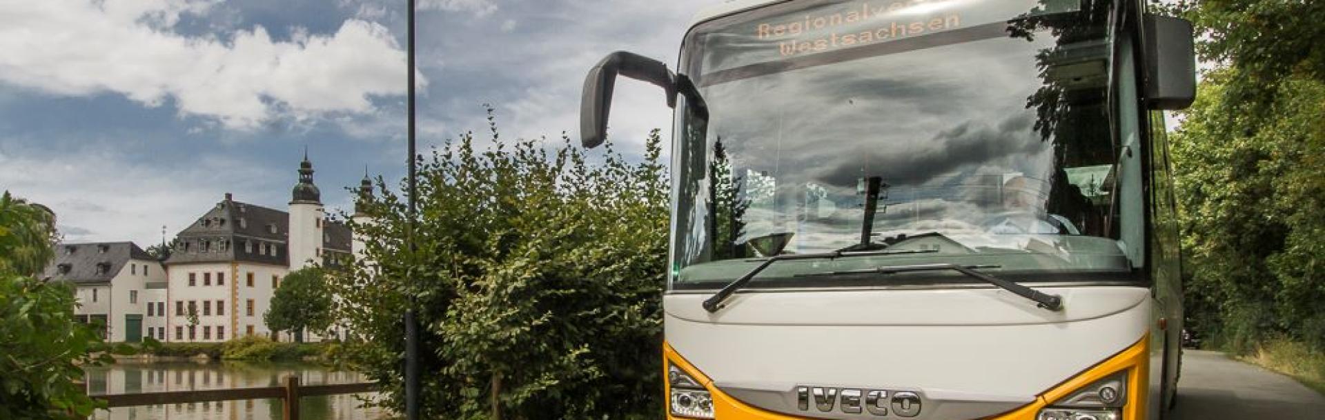 Regionalverkehrv Westsachsen yellow bus