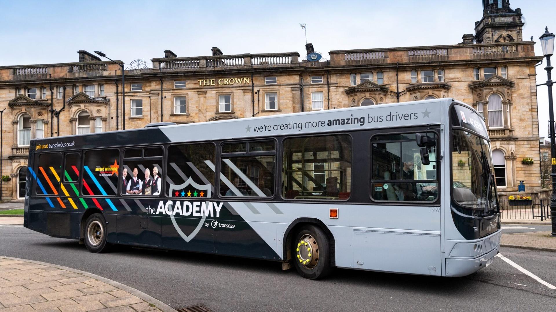 The Academy by Transdev training bus