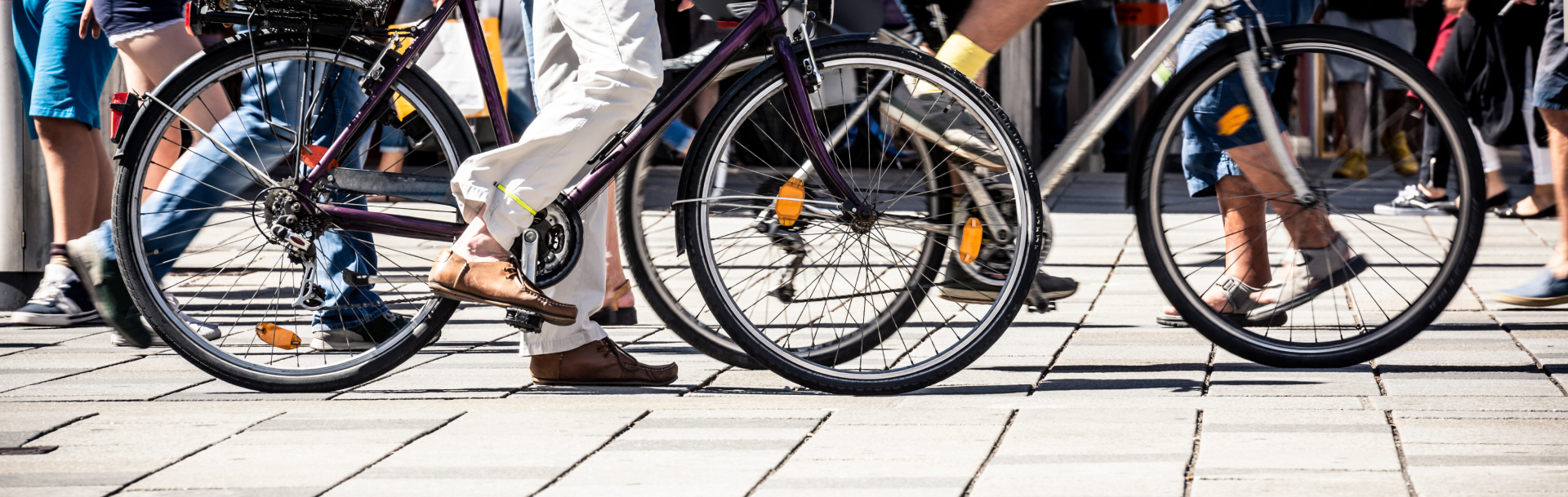 The Mobility SPhere Feet of people cycling