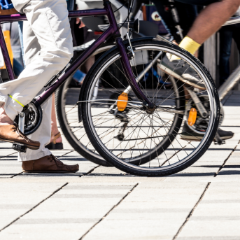The Mobility SPhere Feet of people cycling