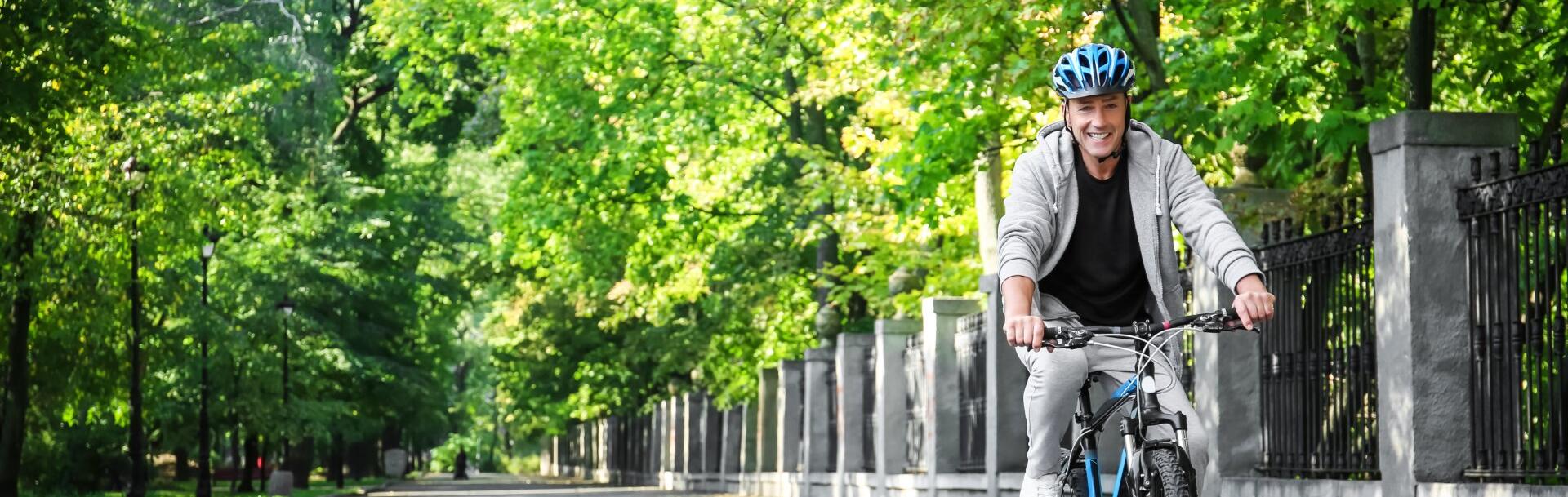 The Mobility Sphere Homme qui roule à vélo