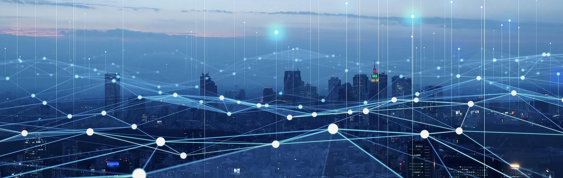 Futuristic building panorama