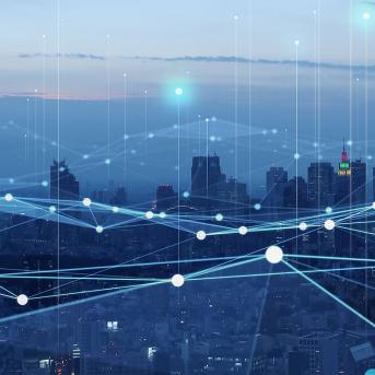 Futuristic building panorama