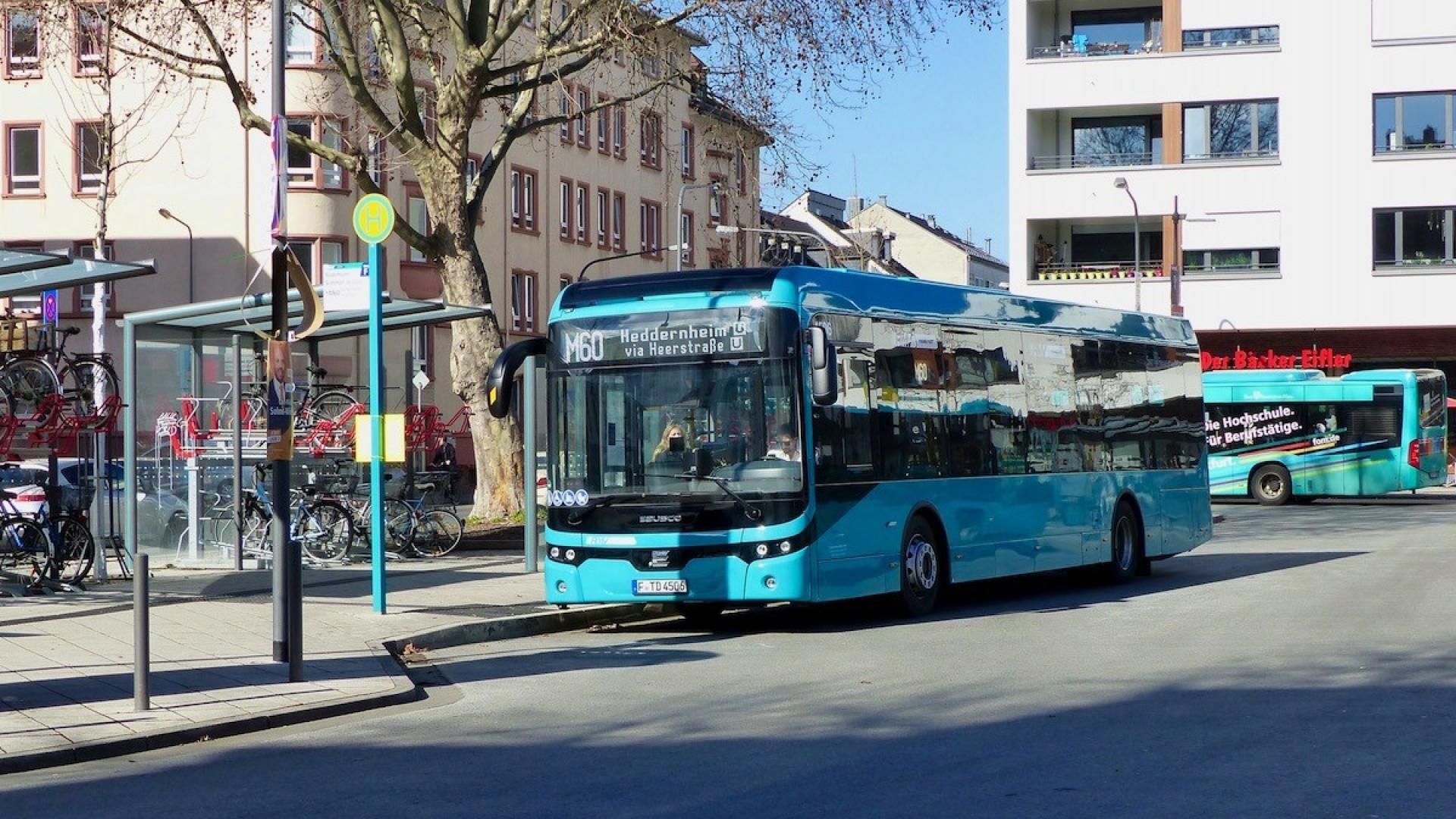Neuf bus électriques supplémentaires pour le système de transport urbain de Francfort