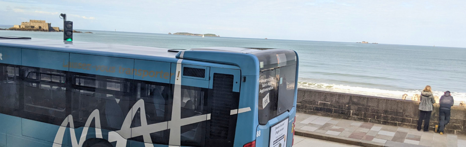 Arrière d'un bus MAT de Saint-Malo Agglomération