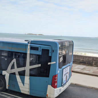 Arrière d'un bus MAT de Saint-Malo Agglomération