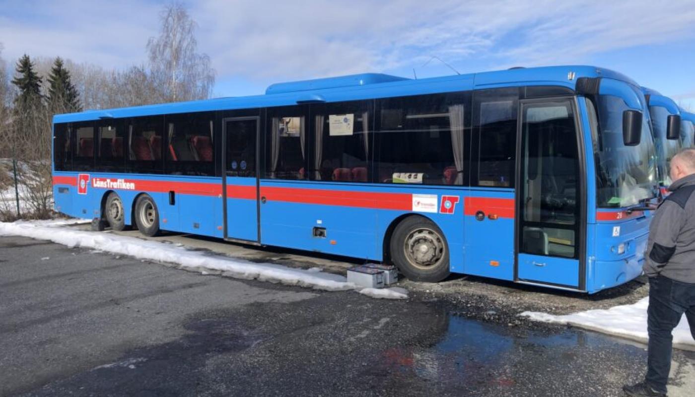 Transdev Sweden blue buses to Ukraine