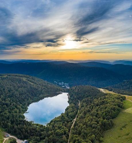 France - Grand Est - Les Vosges vues du ciel par drone