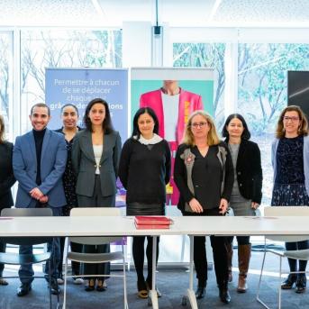 Signataires du partenariat Transdev Agefiph